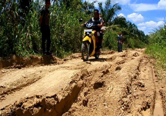 Jalan Menuju Desa RBS Kembali Rusak